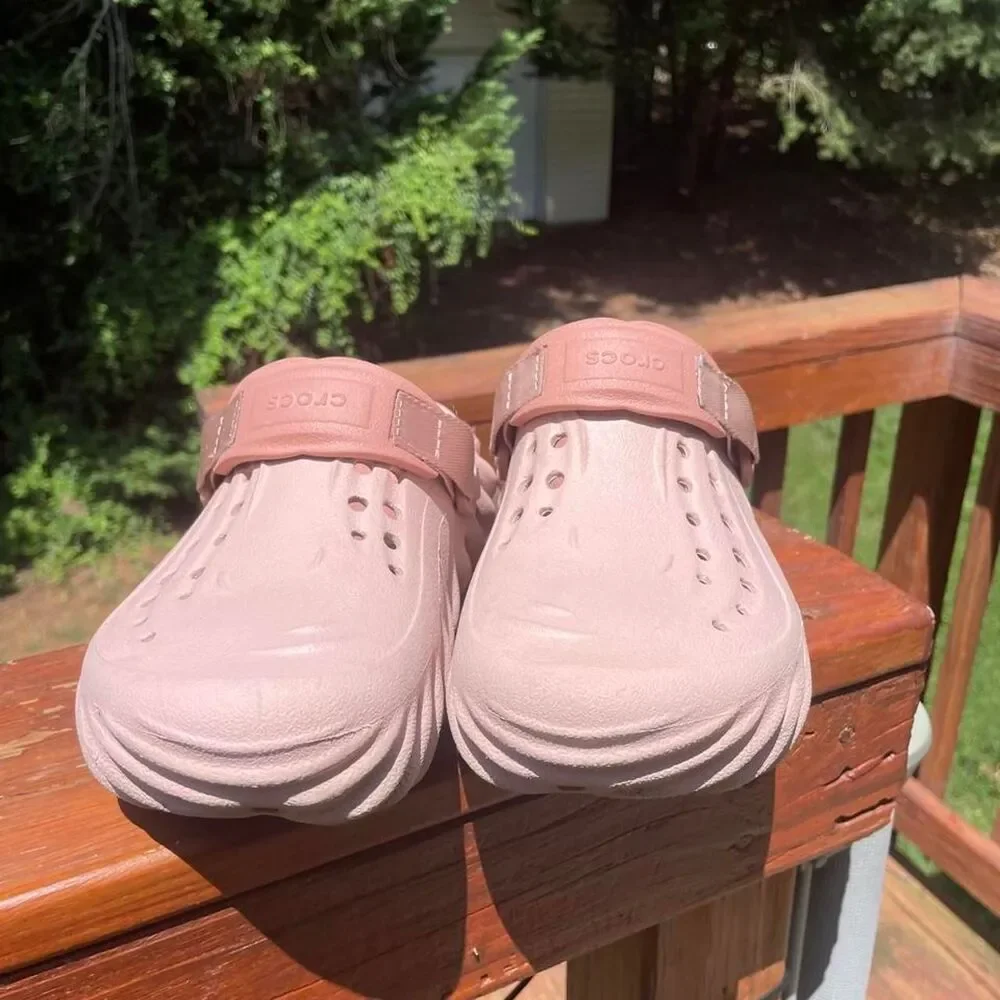 Crocs Junior 5 Echo clogs Pink Clay Mauve Pink Platform Clogs